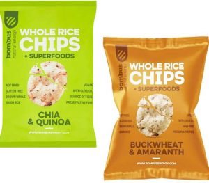 Bombus Ryžové chipsy celozrnné 60g - S chia a quinoa bezlepkové