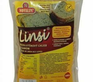 LINSI - bezglutenový chlieb s ľanom, 300g