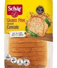 Schär MAESTRO CEREALE, bezgluténový, viaczrnný, krájaný chlieb, 300g