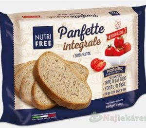 NutriFree Panfette integrale chlieb celozrnný, krájaný 4 porcie 1x340 g