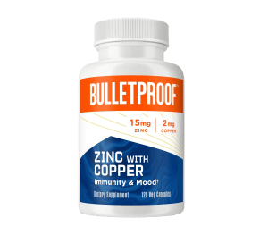 Bulletproof Zinc with Copper 120 kapsúl