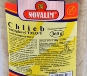 Novalim bezlepkový chlieb tmavý 360 g