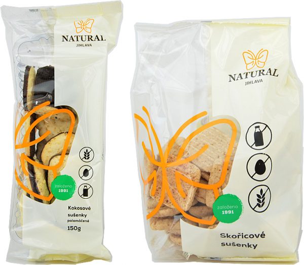 Natural Jihlava Sušienky bezlepkové 150g - Škoricové sušienky