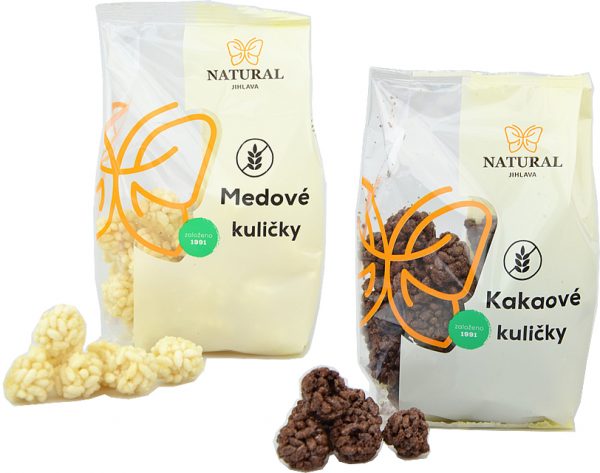 Natural Jihlava Ryžové guličky bezlepkové 150g - Ryžové guličky medové