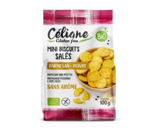 Celiane bezlepkové chrumkavé krekry parmezán, korenie