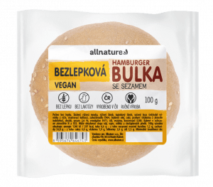 ALLNATURE Bezlepková hamburger hrčka so sezamom čerstvá 100 g