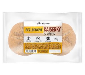 ALLNATURE Bezlepková kaiserka s makom čerstvá 120 g