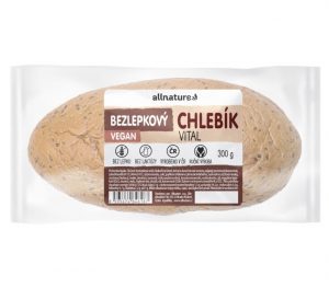 ALLNATURE Bezlepkový chlieb Vital čerstvý 300 g