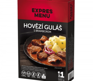 EXPRES MENU KM Hovädzí guláš s opečenými zemiakmi 1 porcia