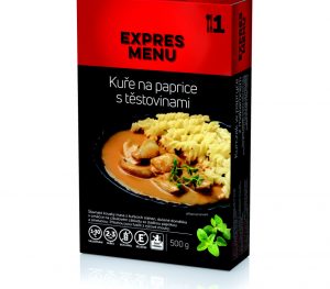 EXPRES MENU KM Kurča na paprike s cestovinami 1 porcia
