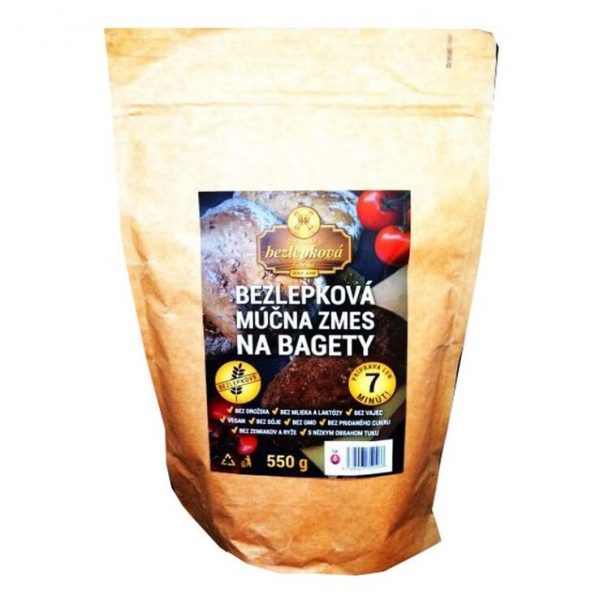 NAJTELO Bezlepková múčna zmes na ľanové bagety 550 g