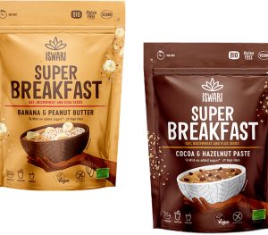 Iswari Super raňajky BIO bez lepku AKCIA - 360g - Kakao a oriešková pasta