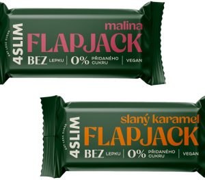 4Slim Flapjack tyčinka bez pridaného cukru a bezlepková 55g - Flapjack slaný karamel