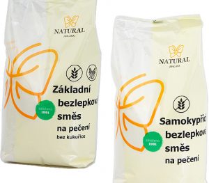 Natural Jihlava Zmes na pečenie bez lepku 500g - Samokypriaca bezlepková zmes na pečenie