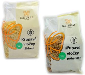 Natural Jihlava Chrumkavé vločky bezlepkové 200g - Chrumkavé vločky pohankové
