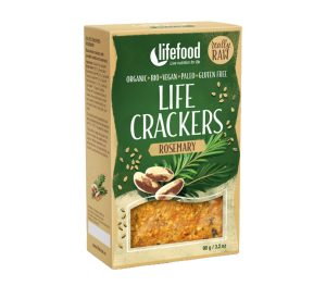 BIO RAW zeleninové krekry - rozmarínové, 90 g - Lifefood