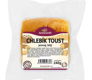 AMARANTH Bezlepkový chlebík toast jemný biely 240 g
