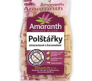 AMARANTH Vankúšiky amarantové s karamelom 100 g