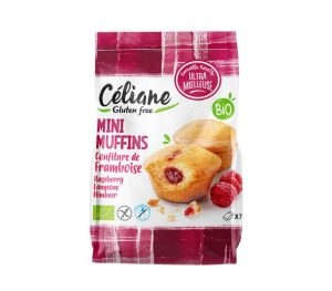 Celiane bezlepkové mini mafiny s malinovou náplňou
