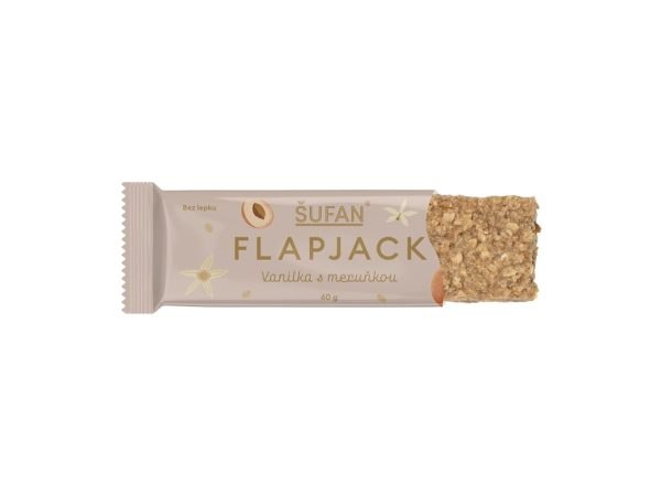 Flapjack vanilka s marhuľou, 60 g - Šufan