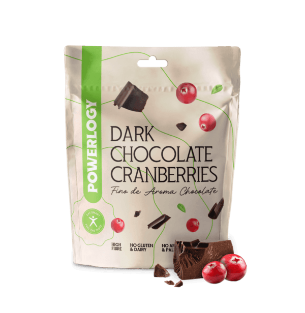 Powerlogy Dark Chocolate Cranberries 100 g