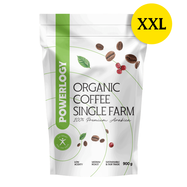 BIO zrnková Powerlogy káva s testami kvality