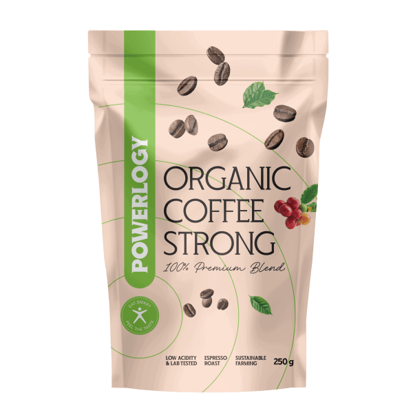 Powerlogy Organic Coffee Strong 250 g