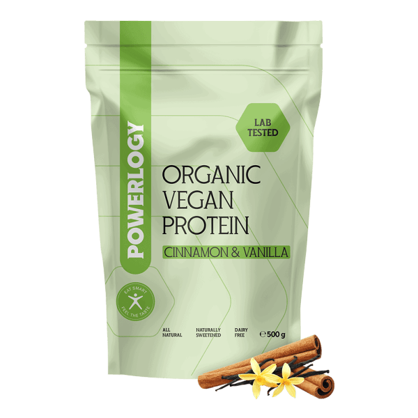 Powerlogy Organic Vegan Protein Cinnamon & Vanilla 500 g