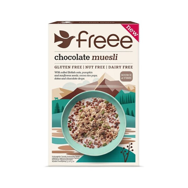 FREE Muesli čokoládové bez lepku, mlieka a orechov 400 g