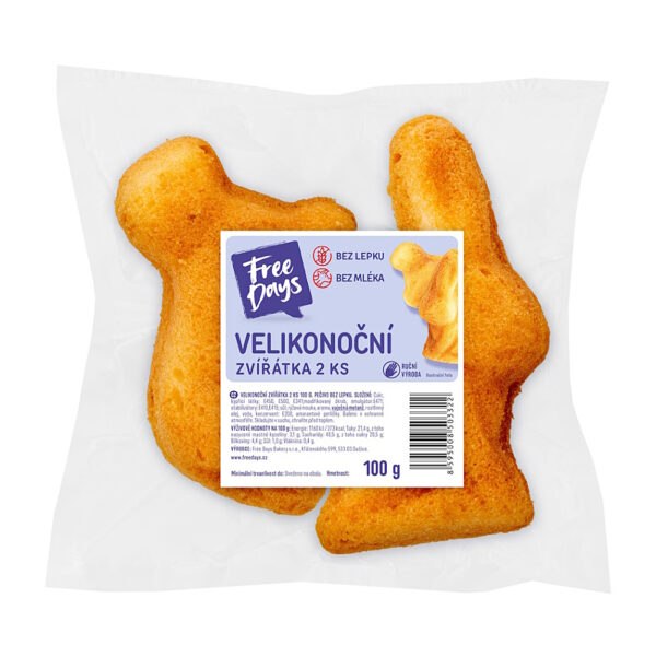 FREE DAYS Veľkonočné zvieratká bez lepku 100 g