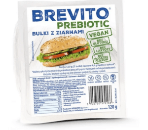 BEZGLUTEN Brevito prebiotic žemle so semienkami bez lepku 120 g