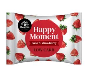 HAPPY MOMENT Kokosové koliesko s jahodami nízky obsah cukru 38 g