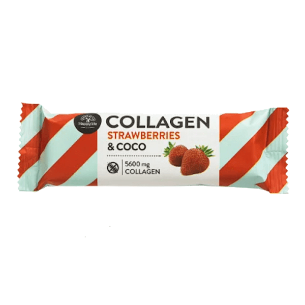 HAPPYLIFE Kolagénová kokosová tyčinka jahoda 40 g