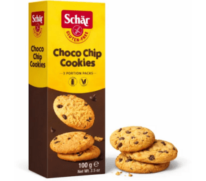 SCHÄR Choco chip cookies sušienky s kúskami čokolády bez lepku 100 g