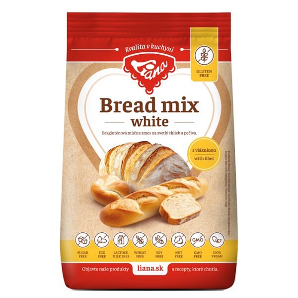 LIANA Bread mix white s vlákninou bezlepková múčna zmes 1 kg