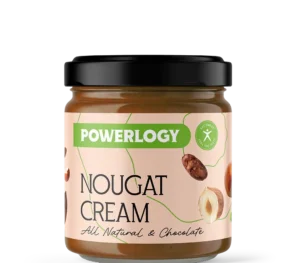 Chrumkavý BIO Powerlogy orieškový nugát 60 %