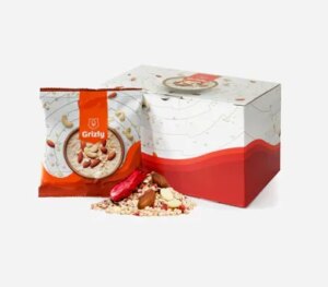 Ovsené kaše biela čokoláda a jahoda 600 g