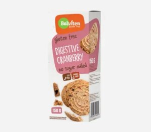 Ovsené sušienky s brusnicami bez lepku 150 g