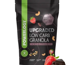 Powerlogy Upgraded Low Carb Granola Choco & Strawberry 350 g