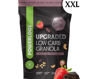 Powerlogy Upgraded Low Carb Granola Choco & Strawberry 700 g