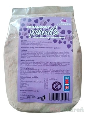 MLYN TRENČAN Pohánkový perník bezgluténová zmes 500 g