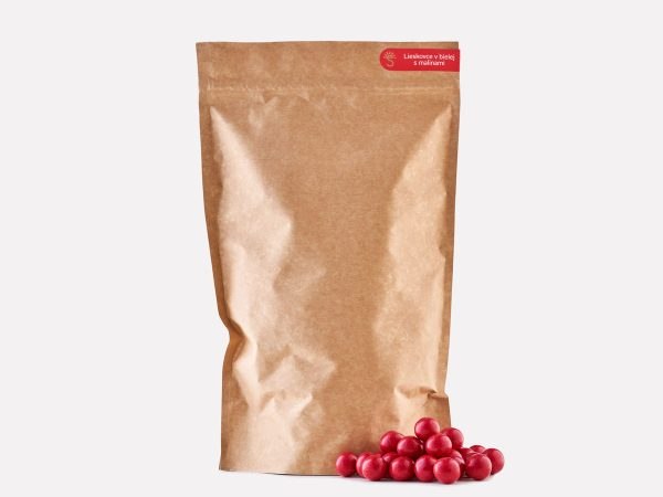 Lieskovce v bielej čokoláde s malinami 0,5kg