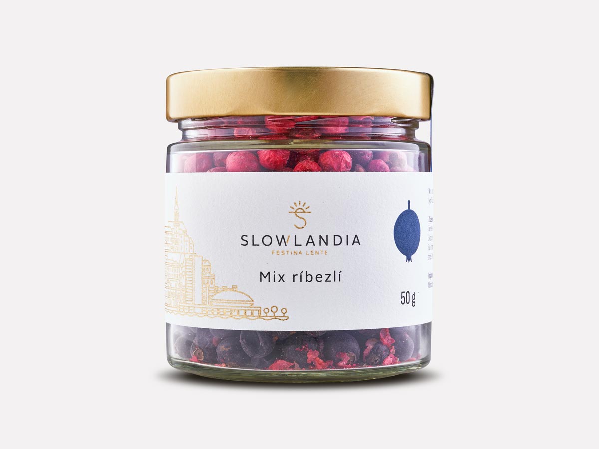Ríbezle MIX chrumkavé v sklenenom pohári