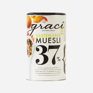 Müsli bezlepkové 37% sušeného ovocia a semienok 400 g