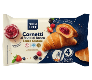 NUTRIFREE Croissant s náplňou z lesných plodov.4 kusy