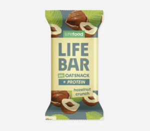 Lifebar Oat snack proteín s lieskovými orieškami BIO 40 g