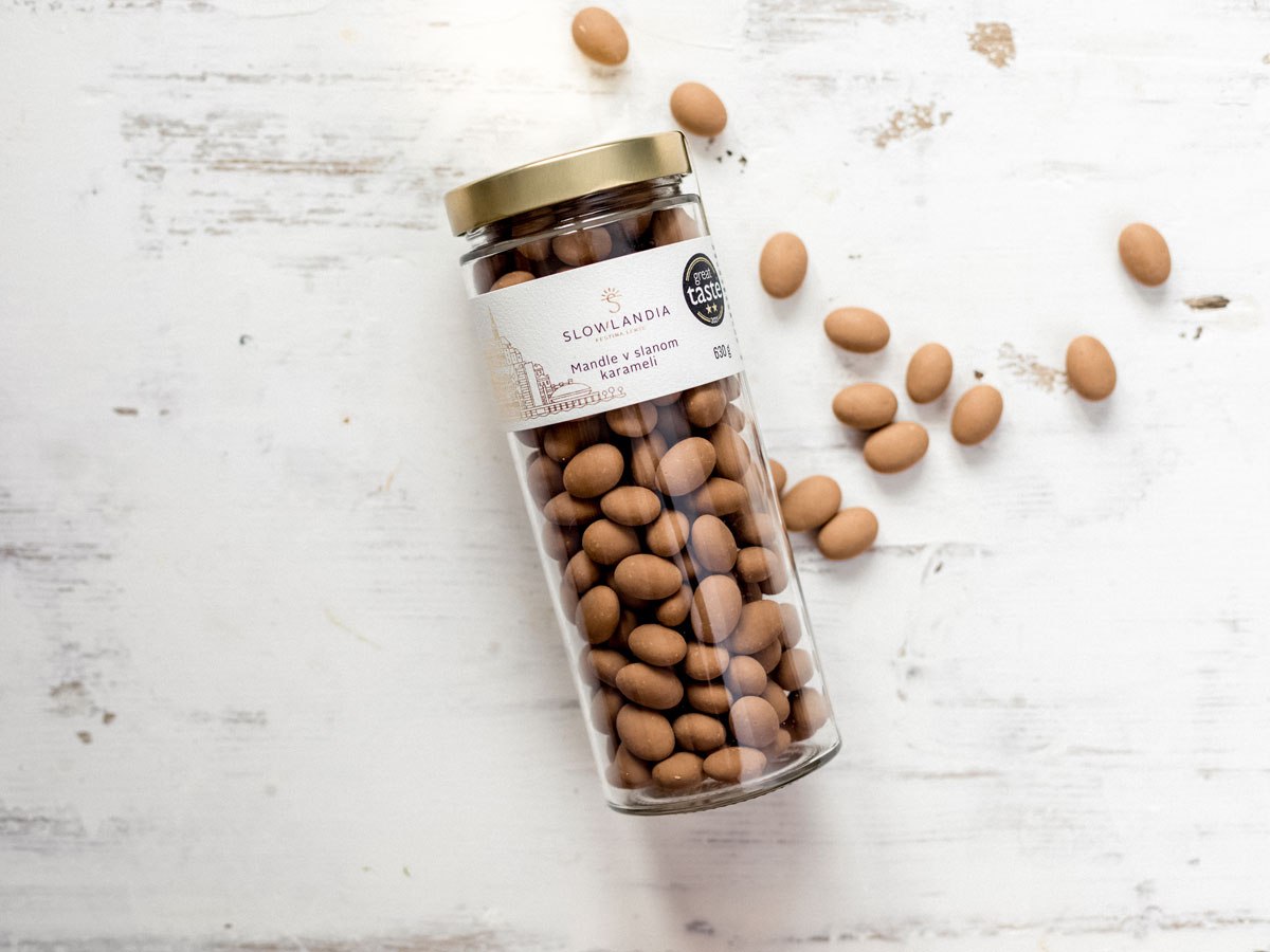 Mandle v slanom karameli 630g – Obrázok 4