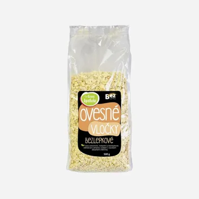 Vločky ovsené bezlepkové celozrnné 500 g