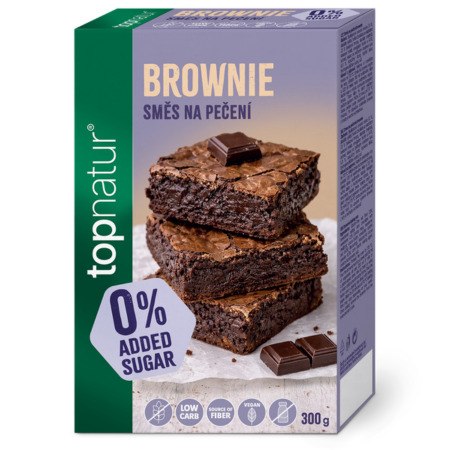 TOPNATUR Zmes na pečenie brownie bez pridaného cukru bezgluténová 300 g
