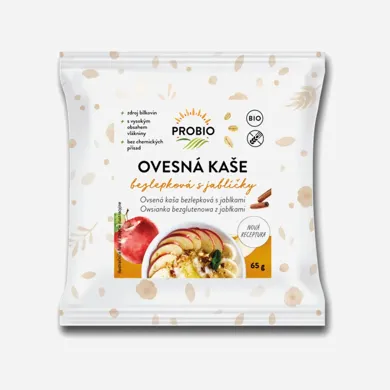bezlepková kaša s jabĺčkom a škoricou 65 g